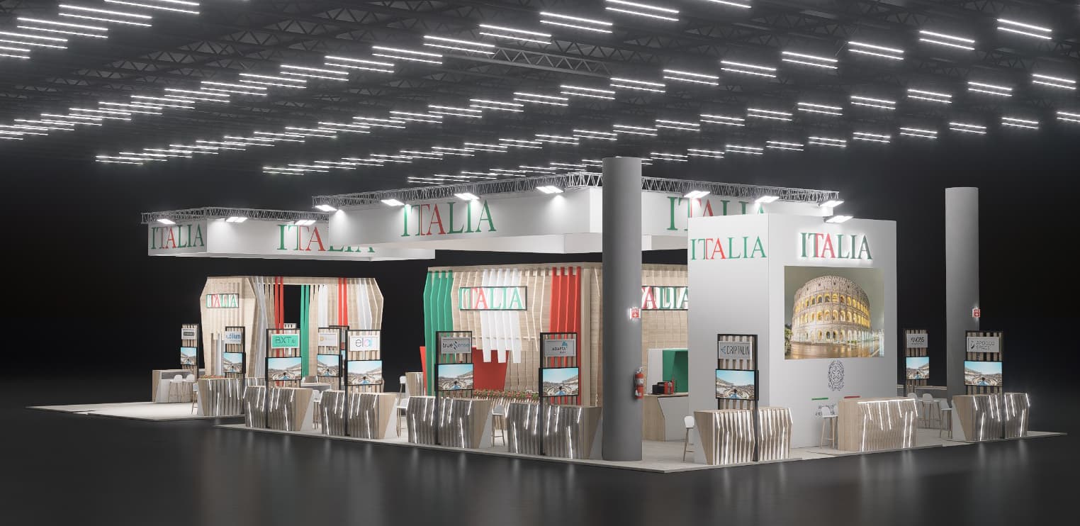 Italia stand at MWC Barcelona - ITALIA Render key